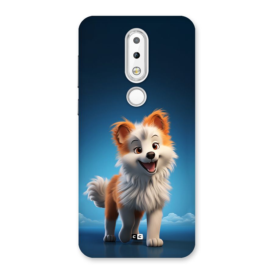 Cute Puppy Walking Back Case for Nokia 6.1 Plus