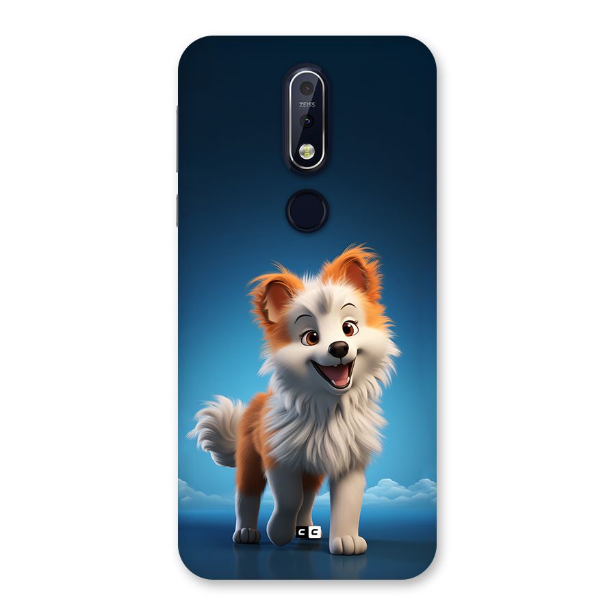 Cute Puppy Walking Back Case for Nokia 7.1