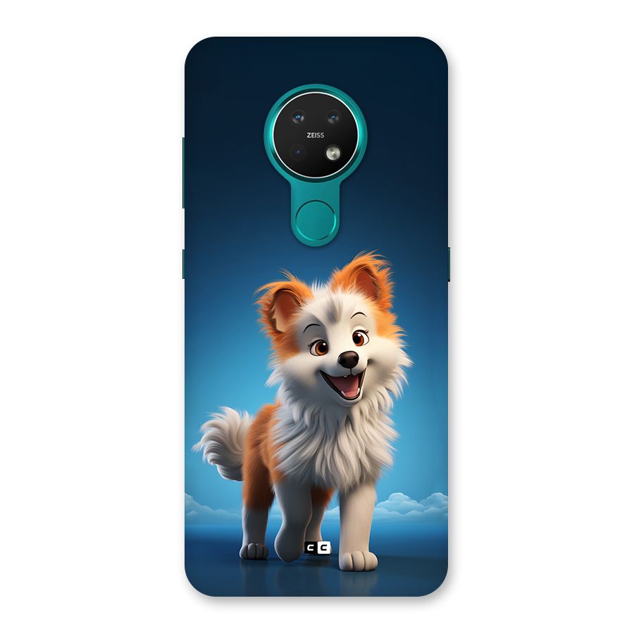 Cute Puppy Walking Back Case for Nokia 7.2