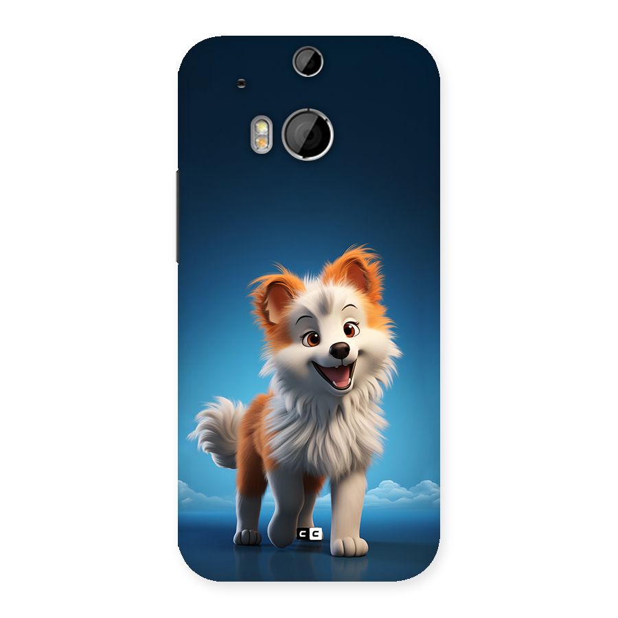 Cute Puppy Walking Back Case for One M8
