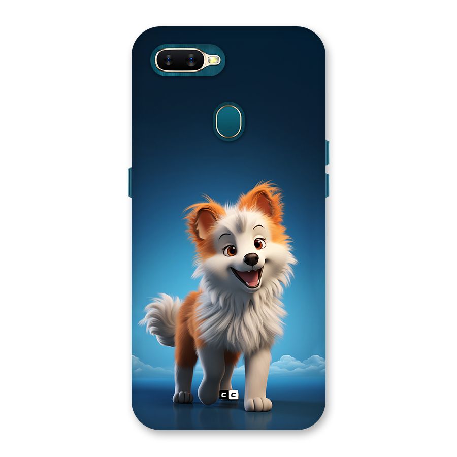 Cute Puppy Walking Back Case for Oppo A12