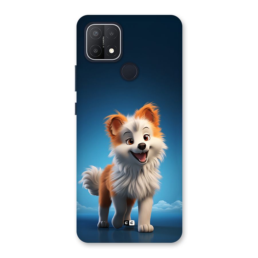 Cute Puppy Walking Back Case for Oppo A15