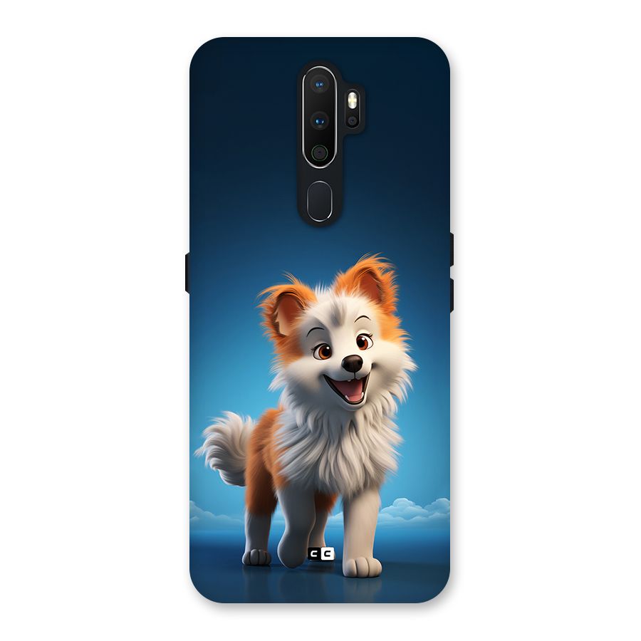 Cute Puppy Walking Back Case for Oppo A5 (2020)