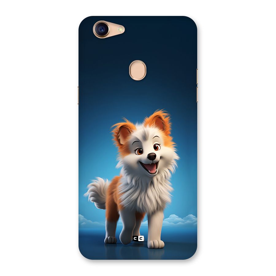 Cute Puppy Walking Back Case for Oppo F5 Youth