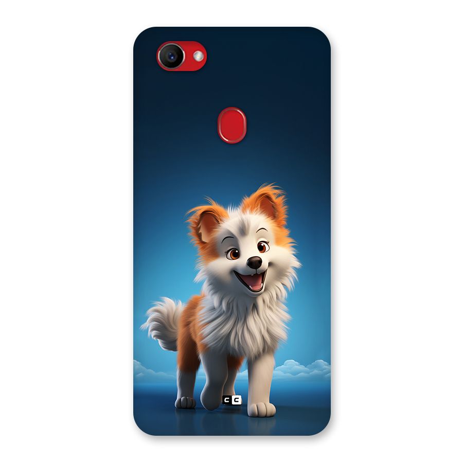 Cute Puppy Walking Back Case for Oppo F7