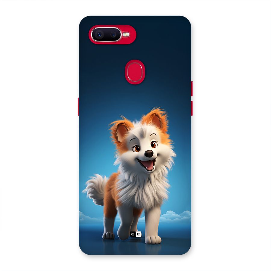 Cute Puppy Walking Back Case for Oppo F9 Pro