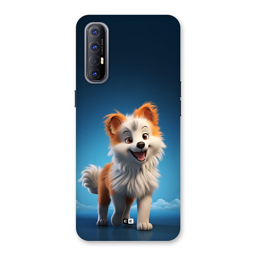 Cute Puppy Walking Back Case for Oppo Reno3 Pro