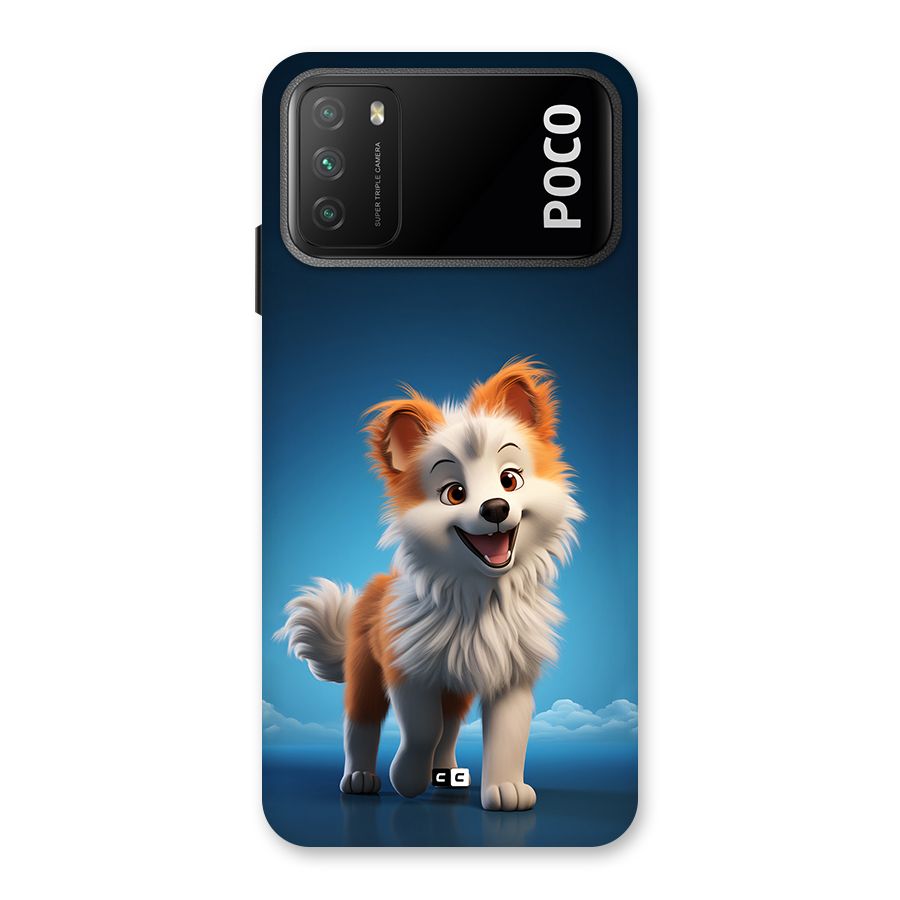 Cute Puppy Walking Back Case for Poco M3