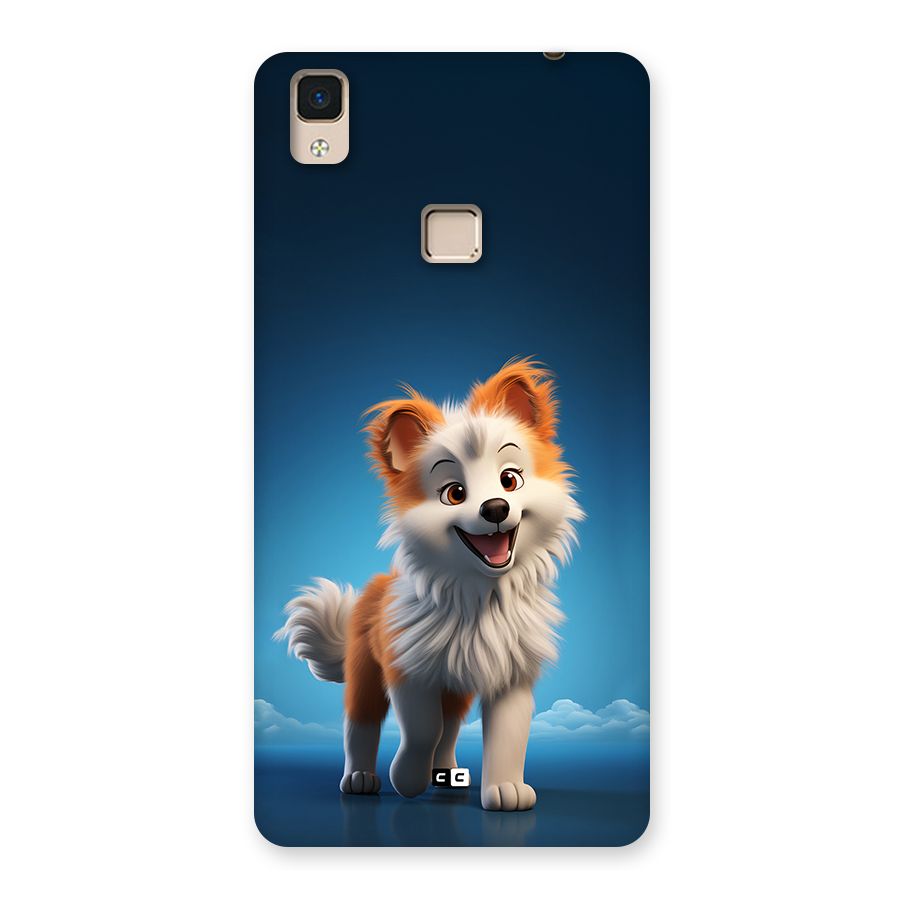 Cute Puppy Walking Back Case for V3 Max