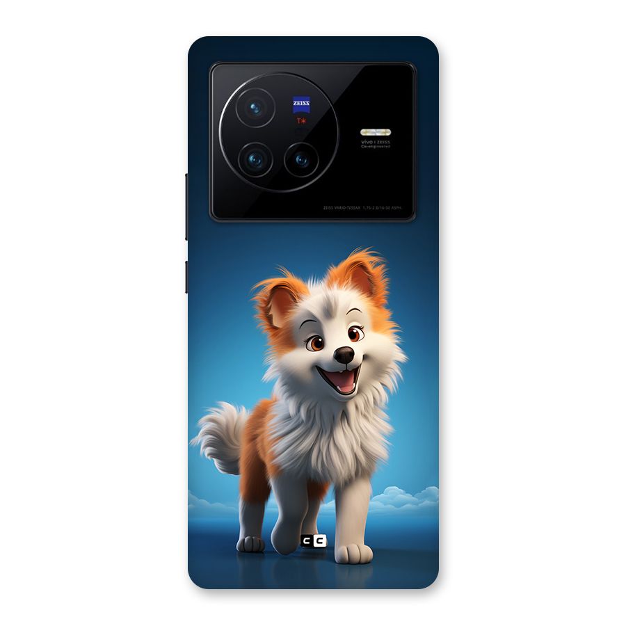 Cute Puppy Walking Back Case for Vivo X80