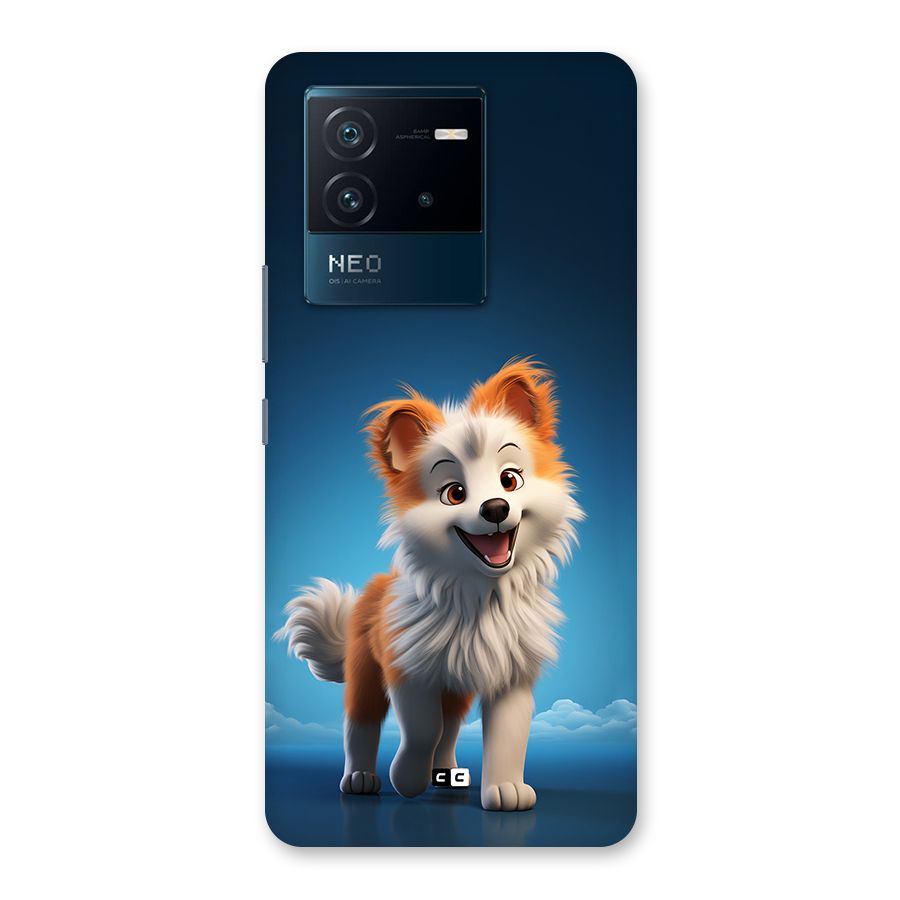 Cute Puppy Walking Back Case for Vivo iQOO Neo 6 5G