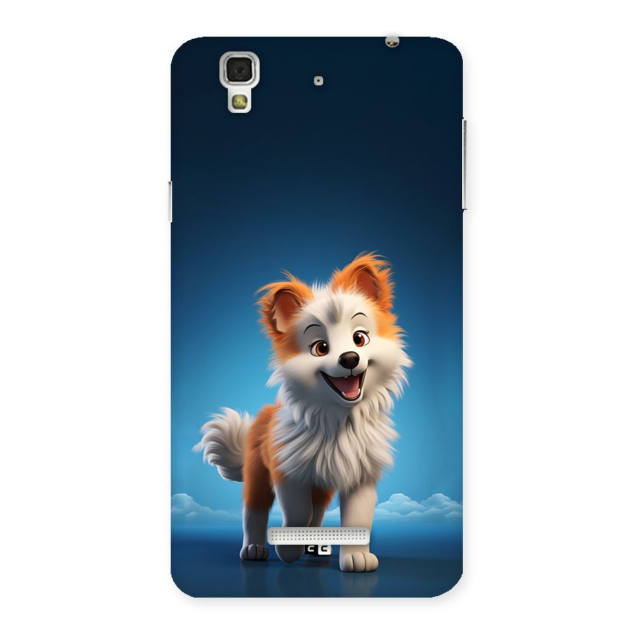 Cute Puppy Walking Back Case for YU Yureka Plus