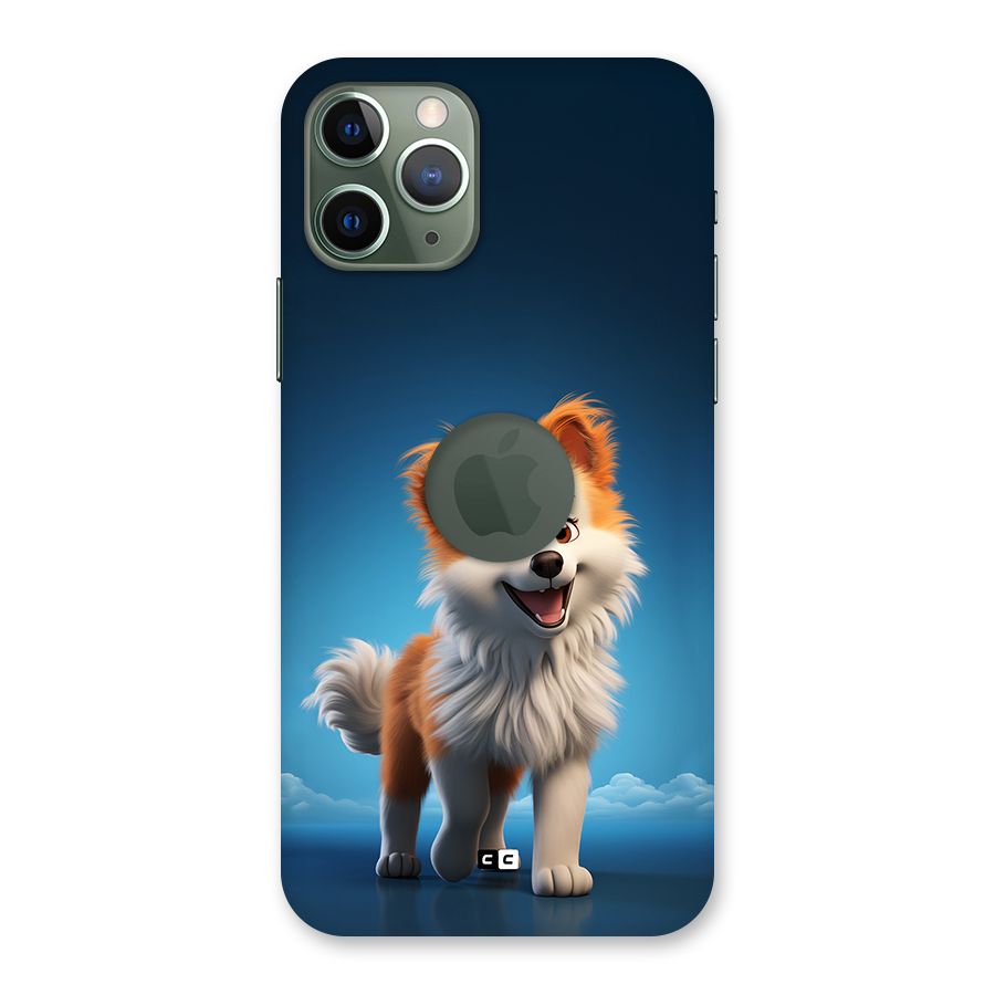 Cute Puppy Walking Back Case for iPhone 11 Pro Logo Cut