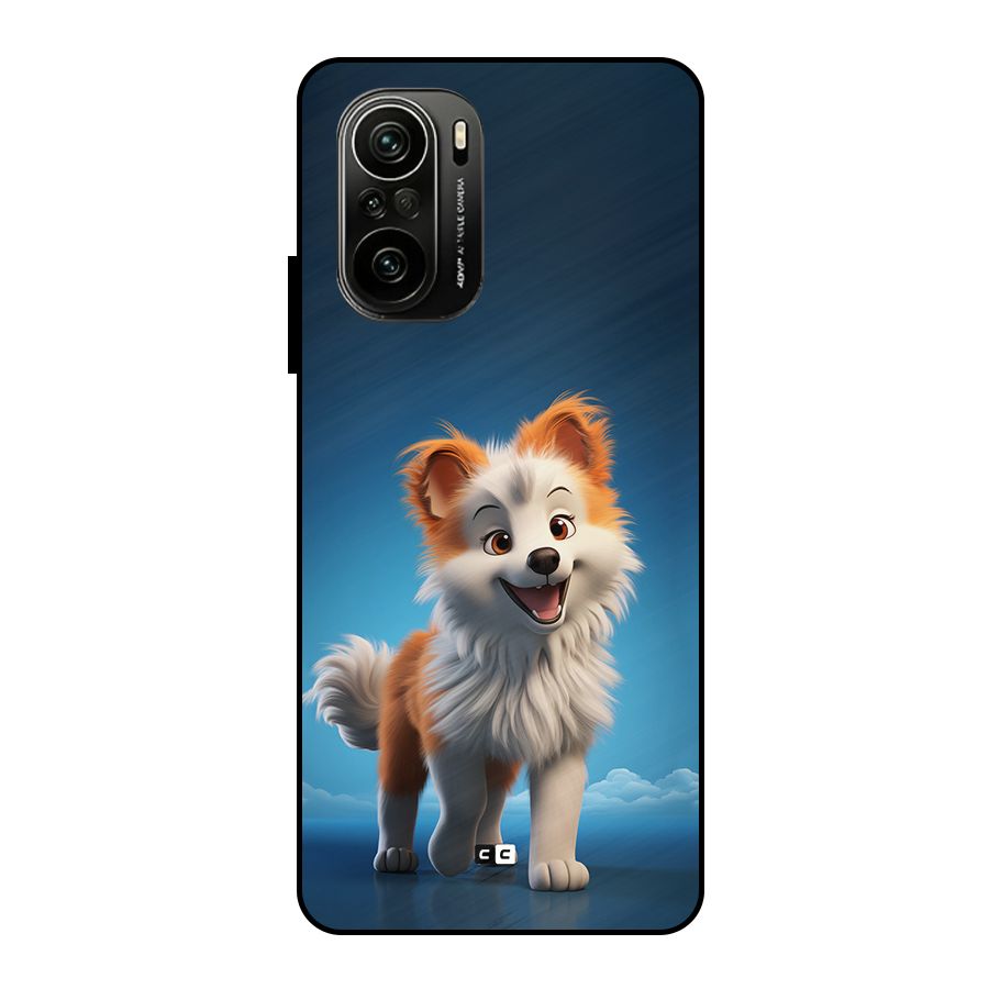 Cute Puppy Walking Metal Back Case for Mi 11x