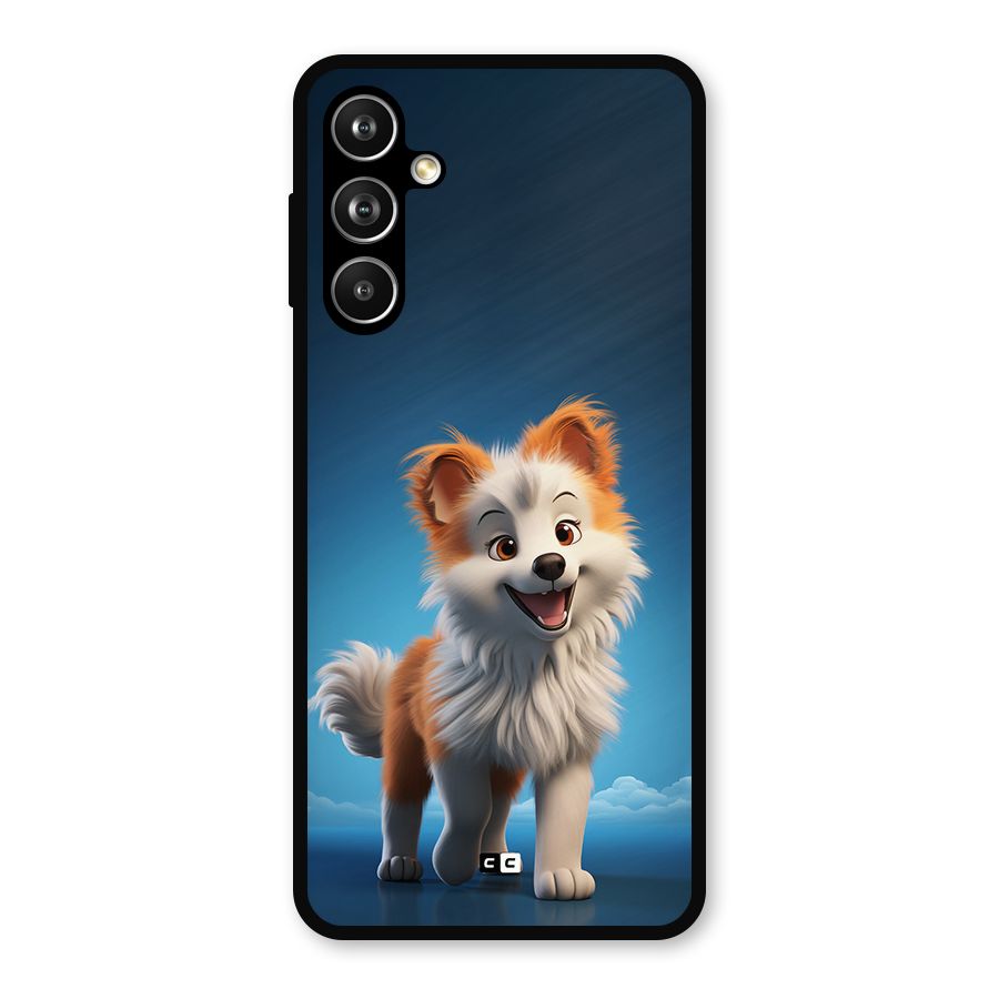 Cute Puppy Walking Metal Back Case for Samsung Galaxy M54