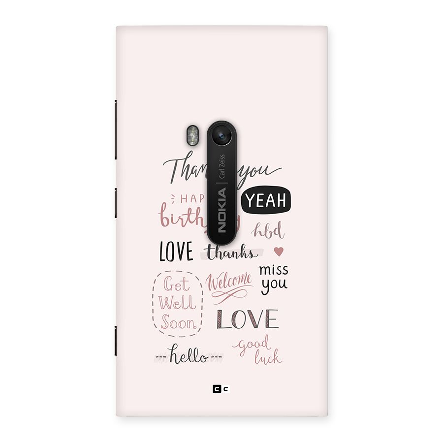 Cute Quotes Back Case for Lumia 920