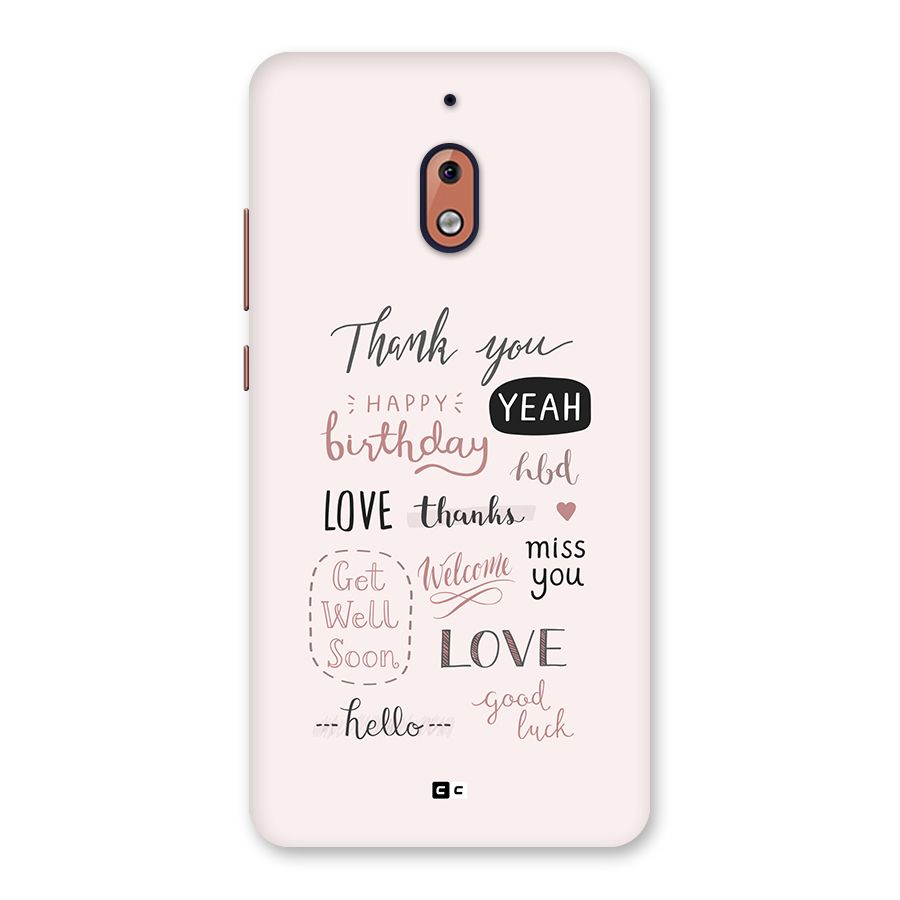 Cute Quotes Back Case for Nokia 2.1