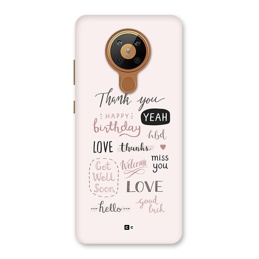 Cute Quotes Back Case for Nokia 5.3