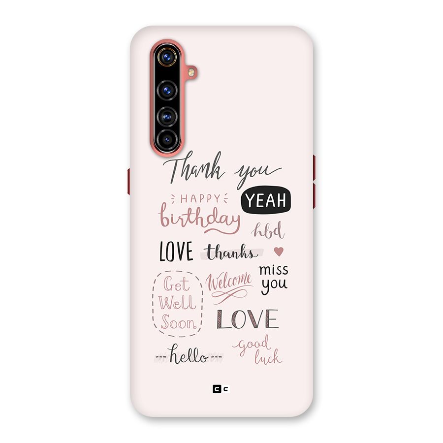 Cute Quotes Back Case for Realme X50 Pro