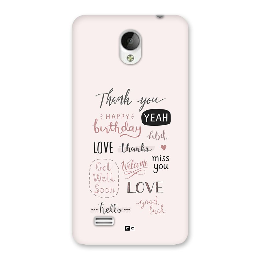 Cute Quotes Back Case for Vivo Y21