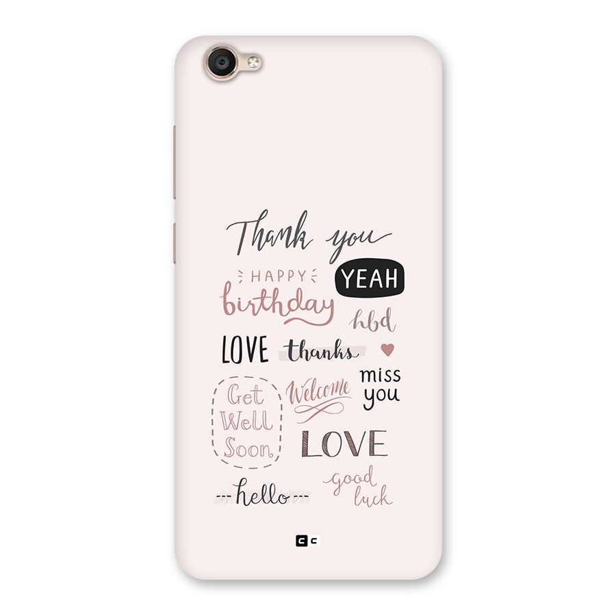 Cute Quotes Back Case for Vivo Y55s