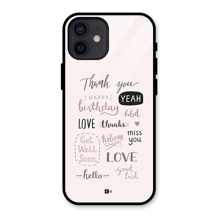 Cute Quotes Back Case for iPhone 12