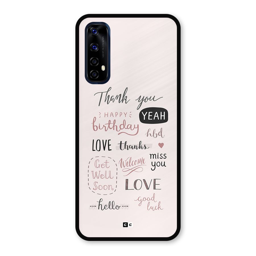 Cute Quotes Metal Back Case for Realme 7