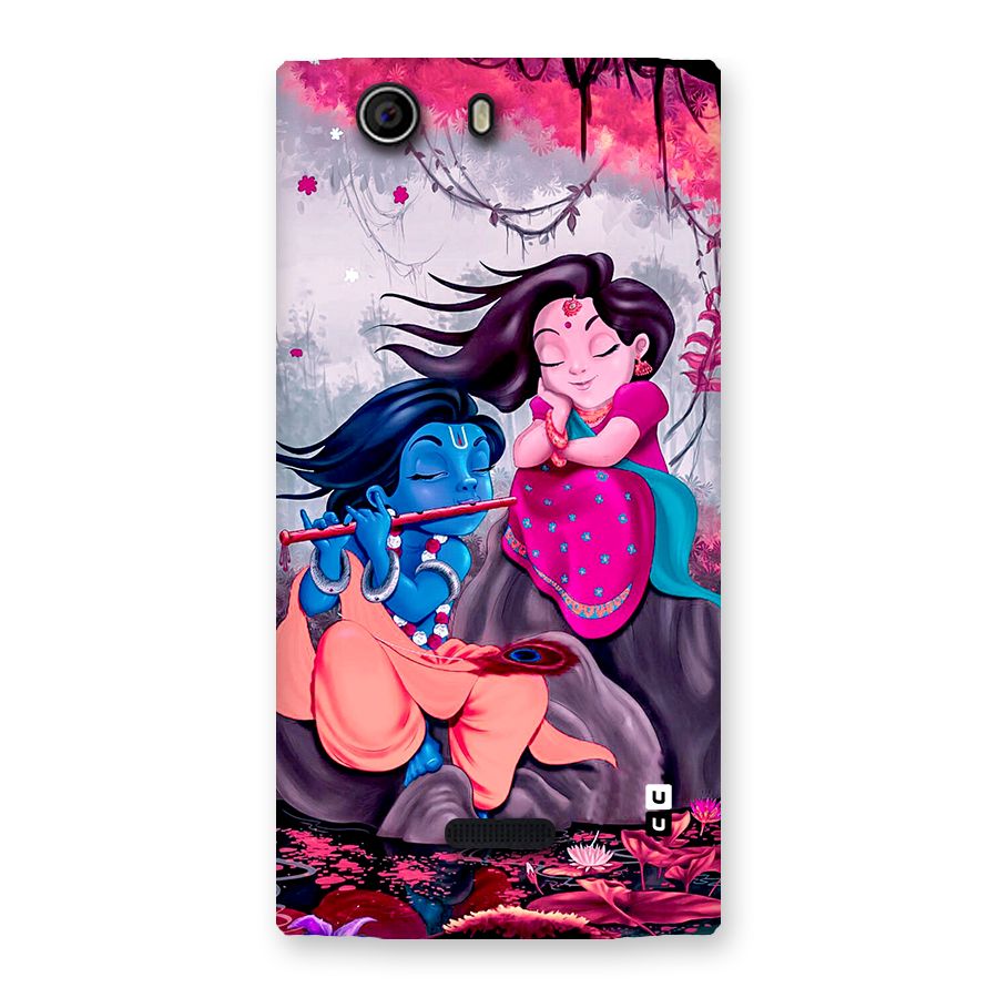 Cute Radha Krishna Back Case for Canvas Nitro 2 E311