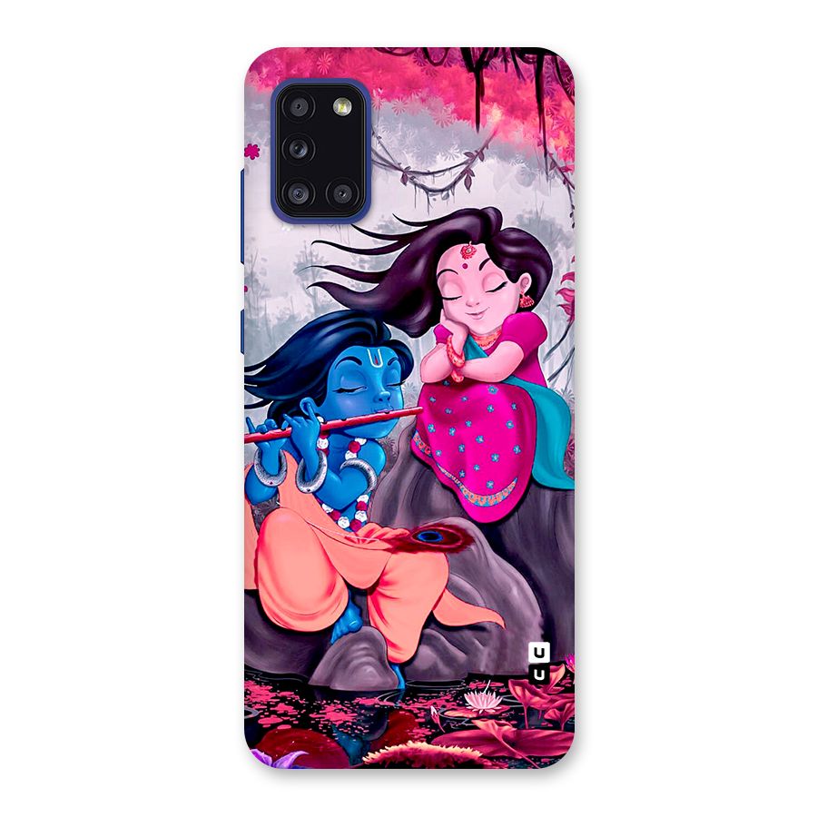 Cute Radha Krishna Back Case for Galaxy A31