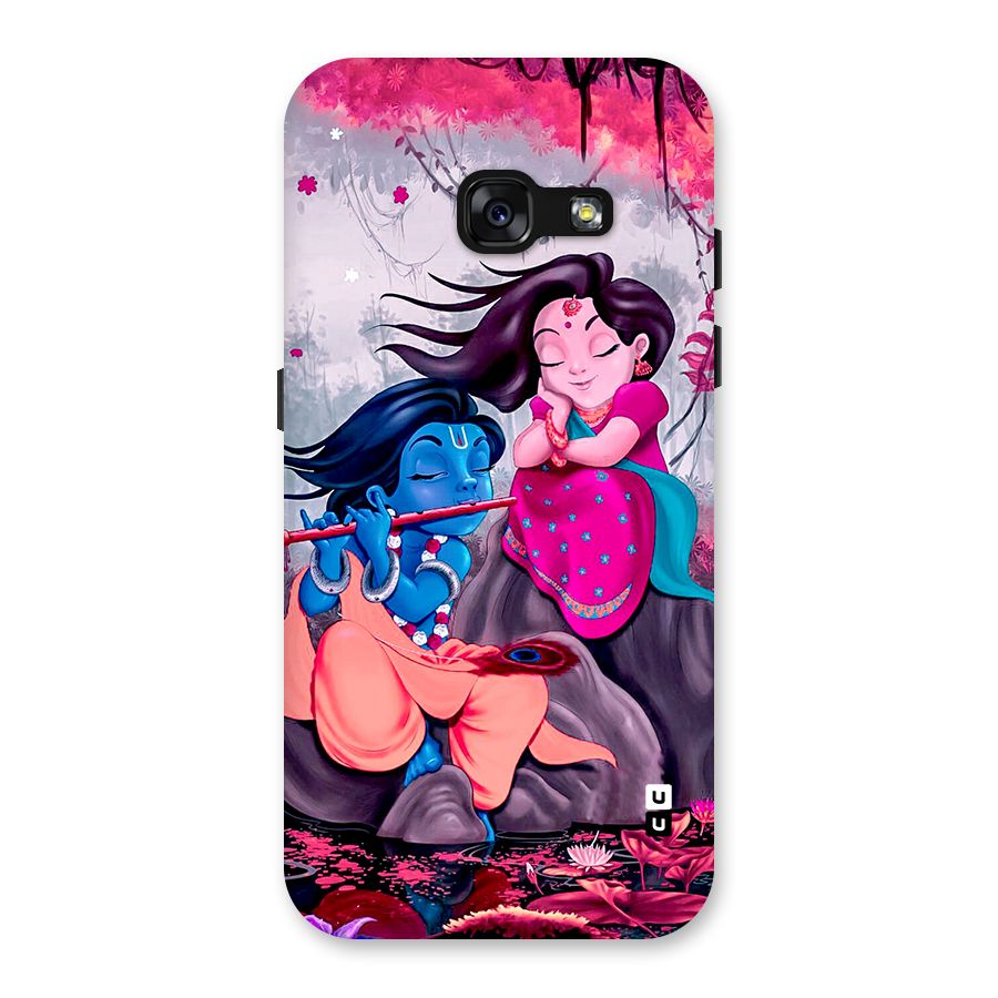 Cute Radha Krishna Back Case for Galaxy A3 (2017)