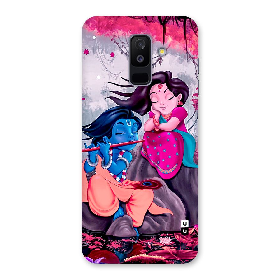 Cute Radha Krishna Back Case for Galaxy A6 Plus