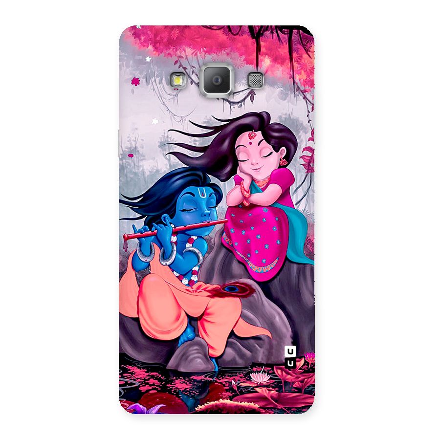 Cute Radha Krishna Back Case for Galaxy A7