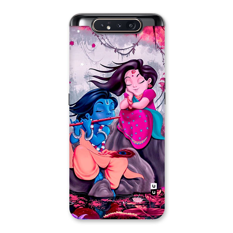 Cute Radha Krishna Back Case for Galaxy A80