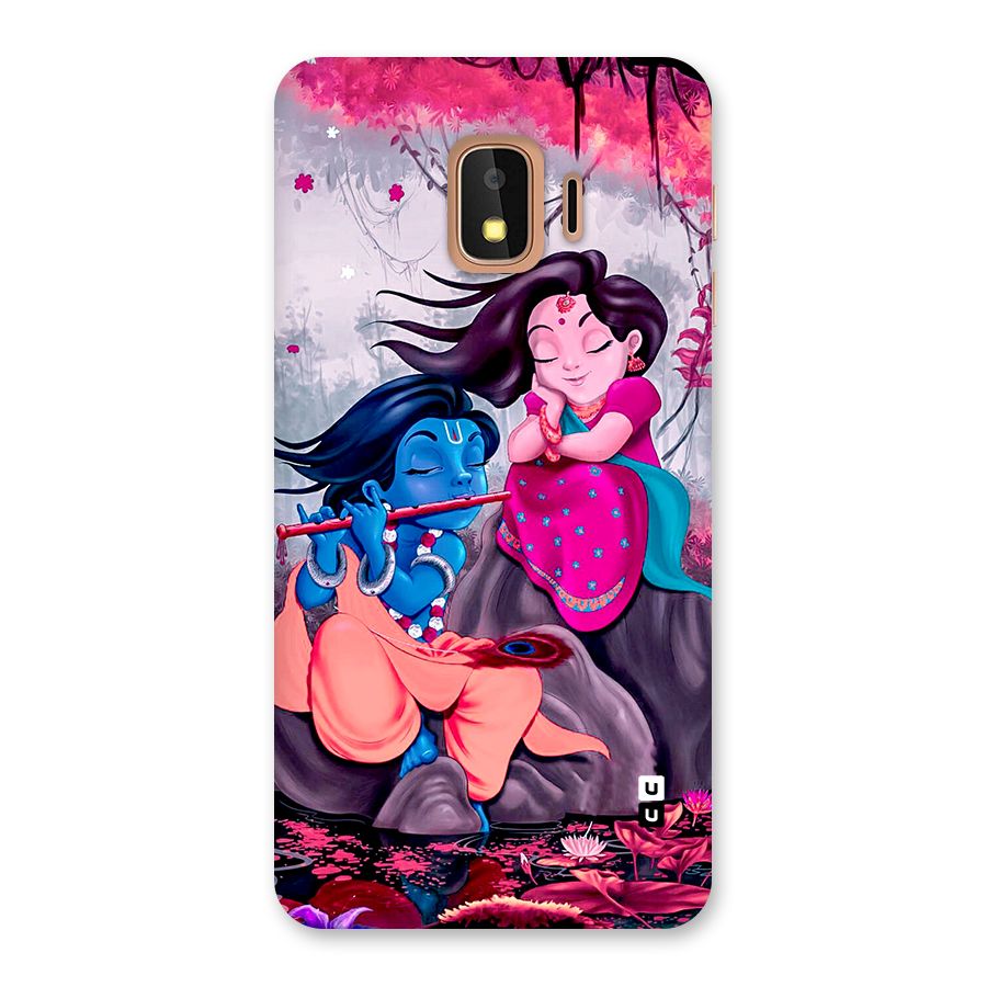 Cute Radha Krishna Back Case for Galaxy J2 Core