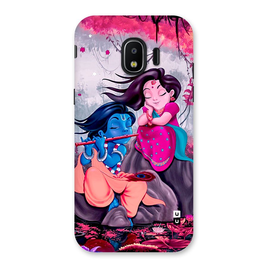 Cute Radha Krishna Back Case for Galaxy J2 Pro 2018