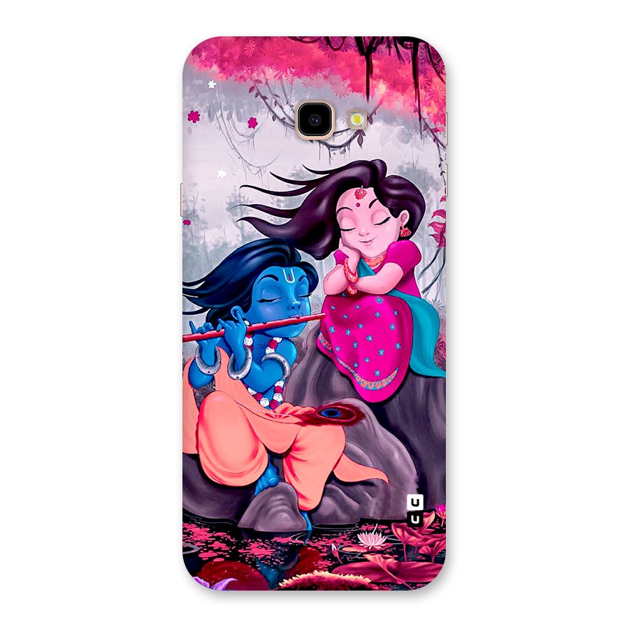 Cute Radha Krishna Back Case for Galaxy J4 Plus