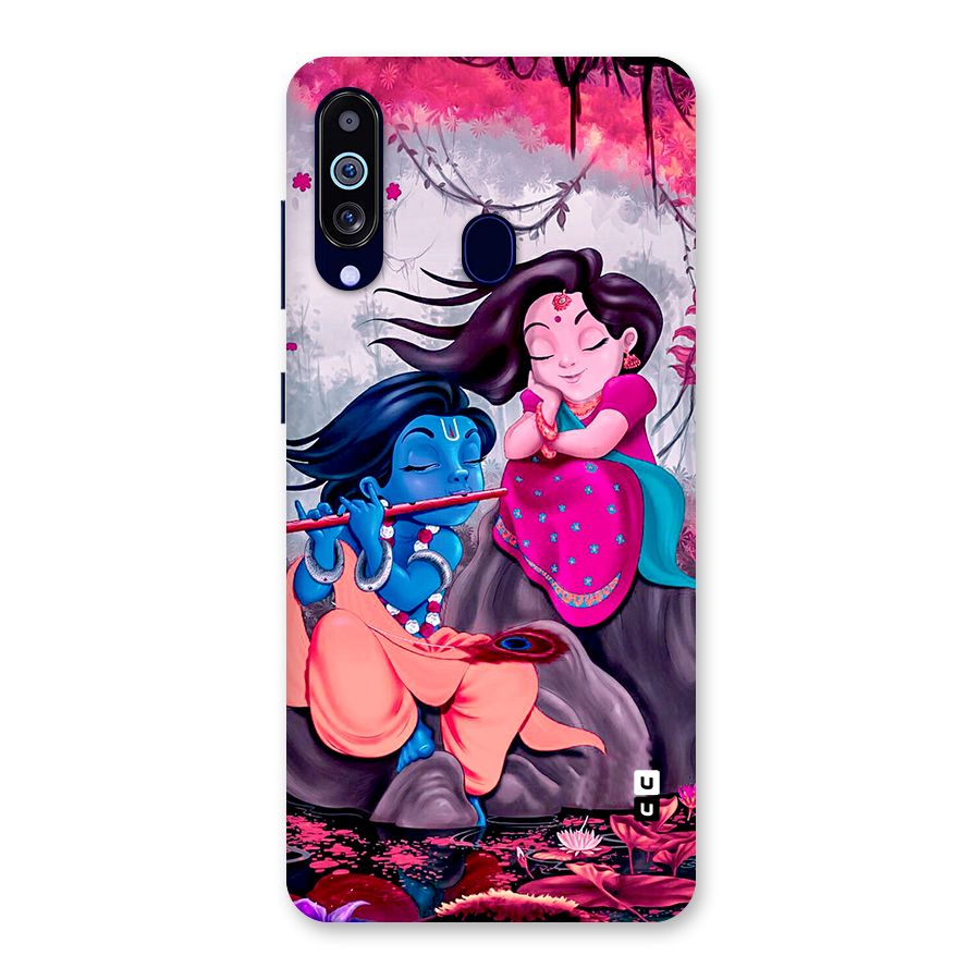 Cute Radha Krishna Back Case for Galaxy M40
