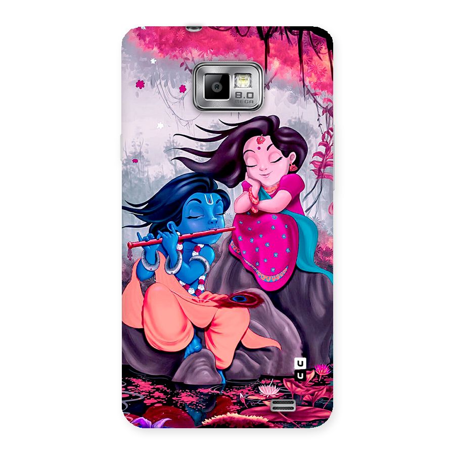 Cute Radha Krishna Back Case for Galaxy S2
