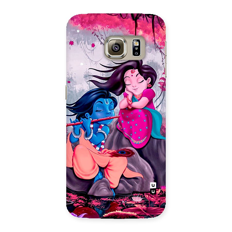 Cute Radha Krishna Back Case for Galaxy S6 edge