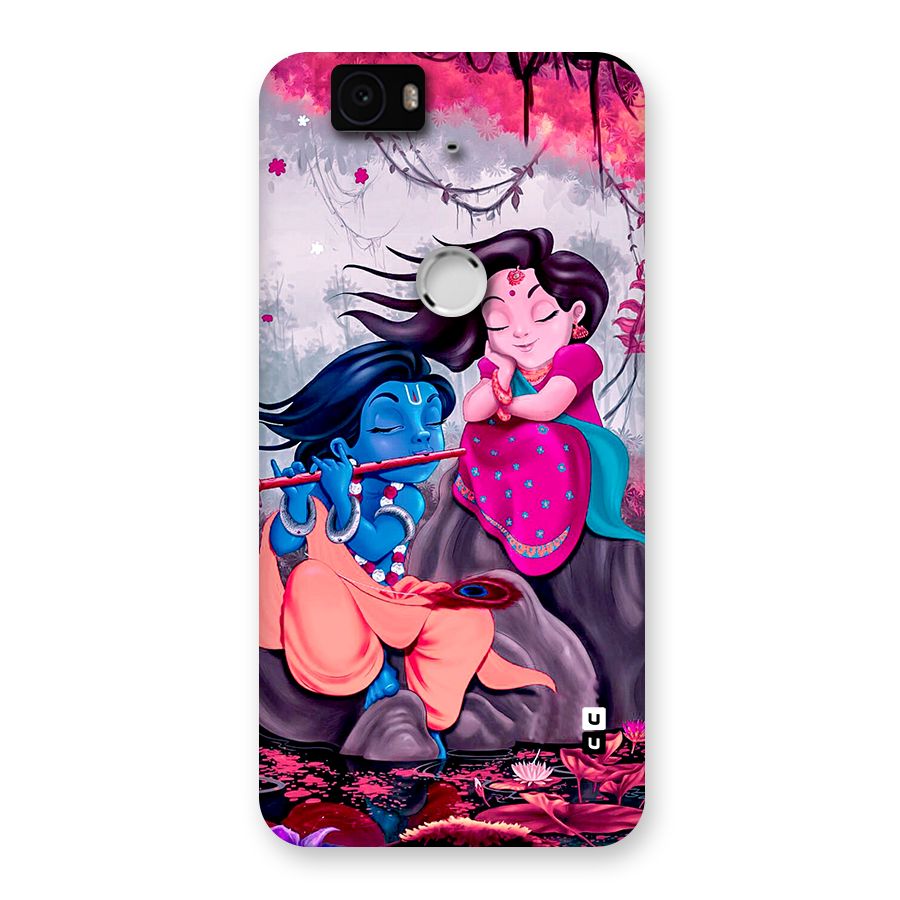 Cute Radha Krishna Back Case for Google Nexus 6P