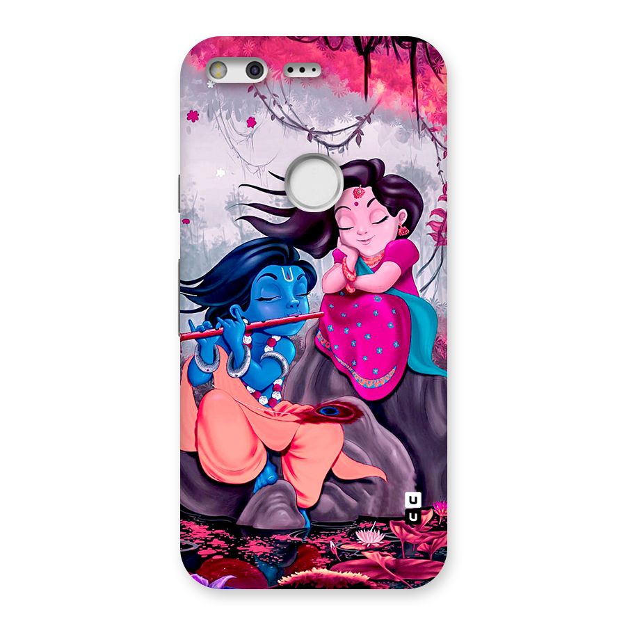 Cute Radha Krishna Back Case for Google Pixel