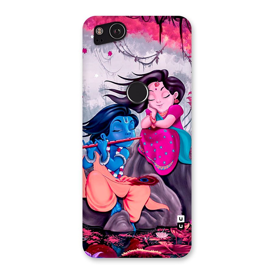 Cute Radha Krishna Back Case for Google Pixel 2