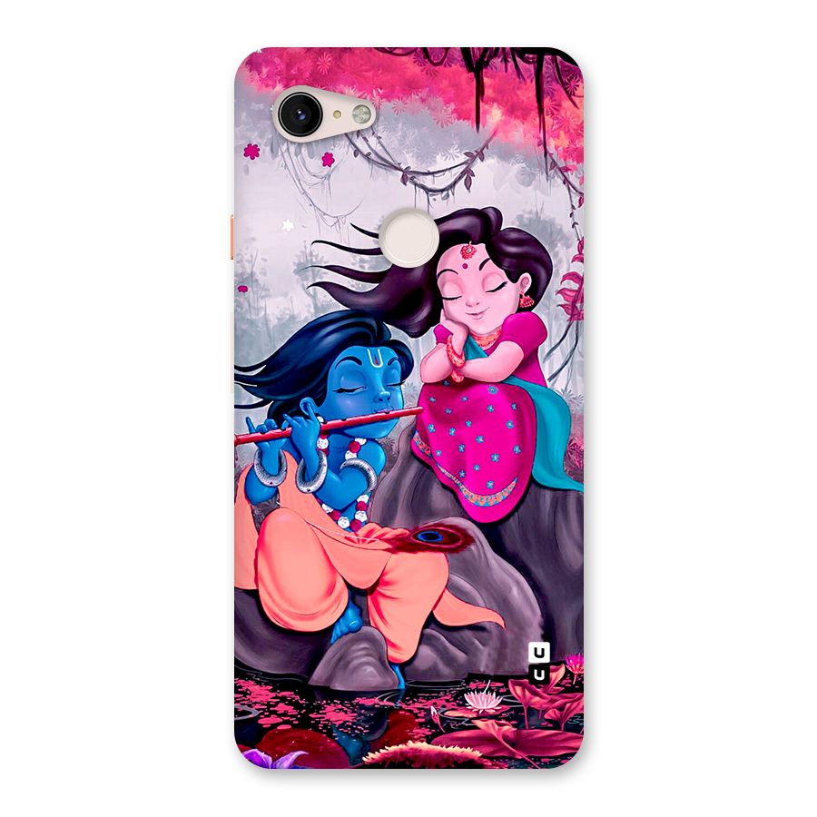 Cute Radha Krishna Back Case for Google Pixel 3 XL