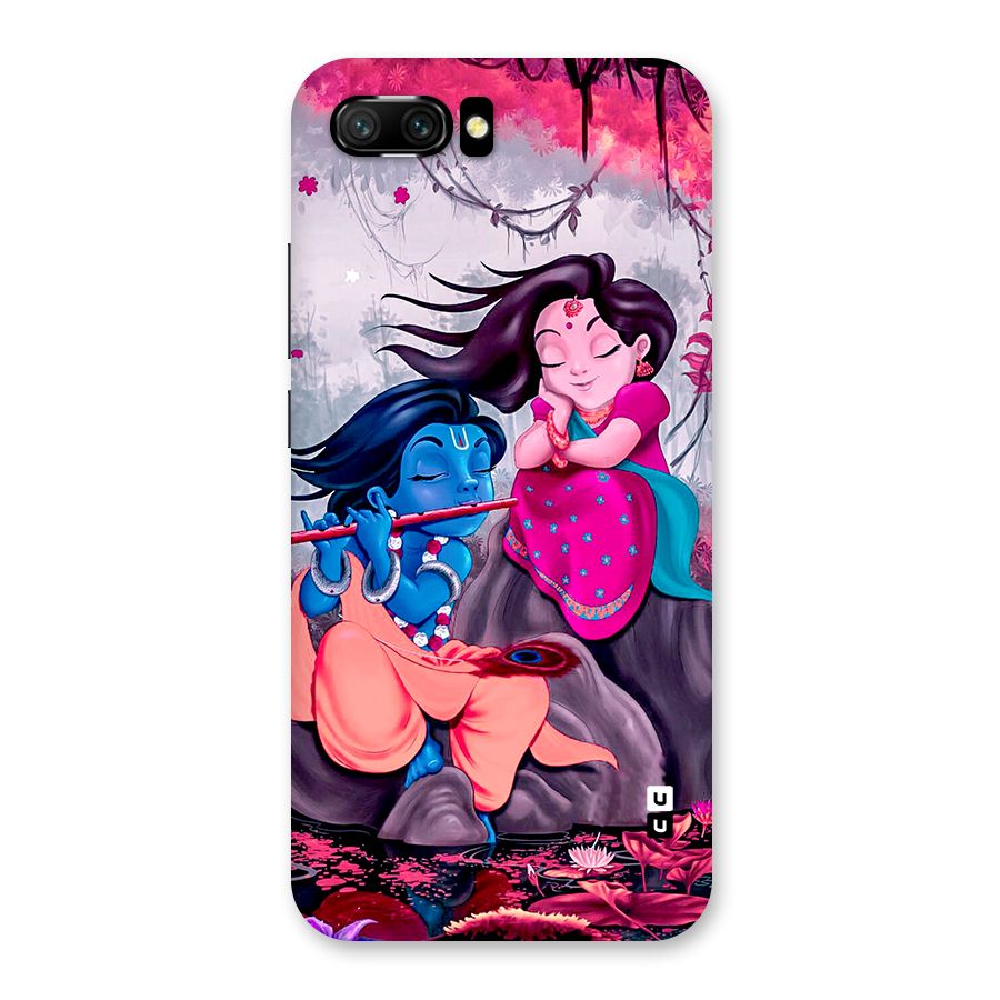 Cute Radha Krishna Back Case for Honor 10