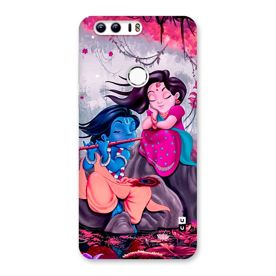 Cute Radha Krishna Back Case for Honor 8