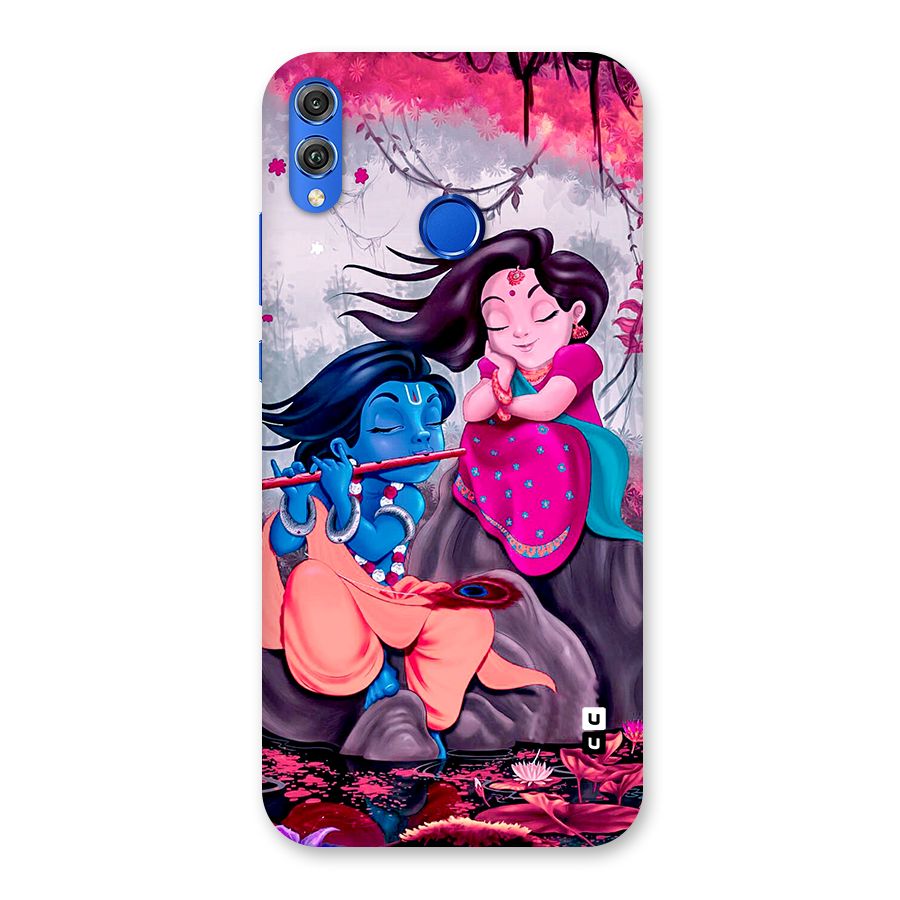 Cute Radha Krishna Back Case for Honor 8X