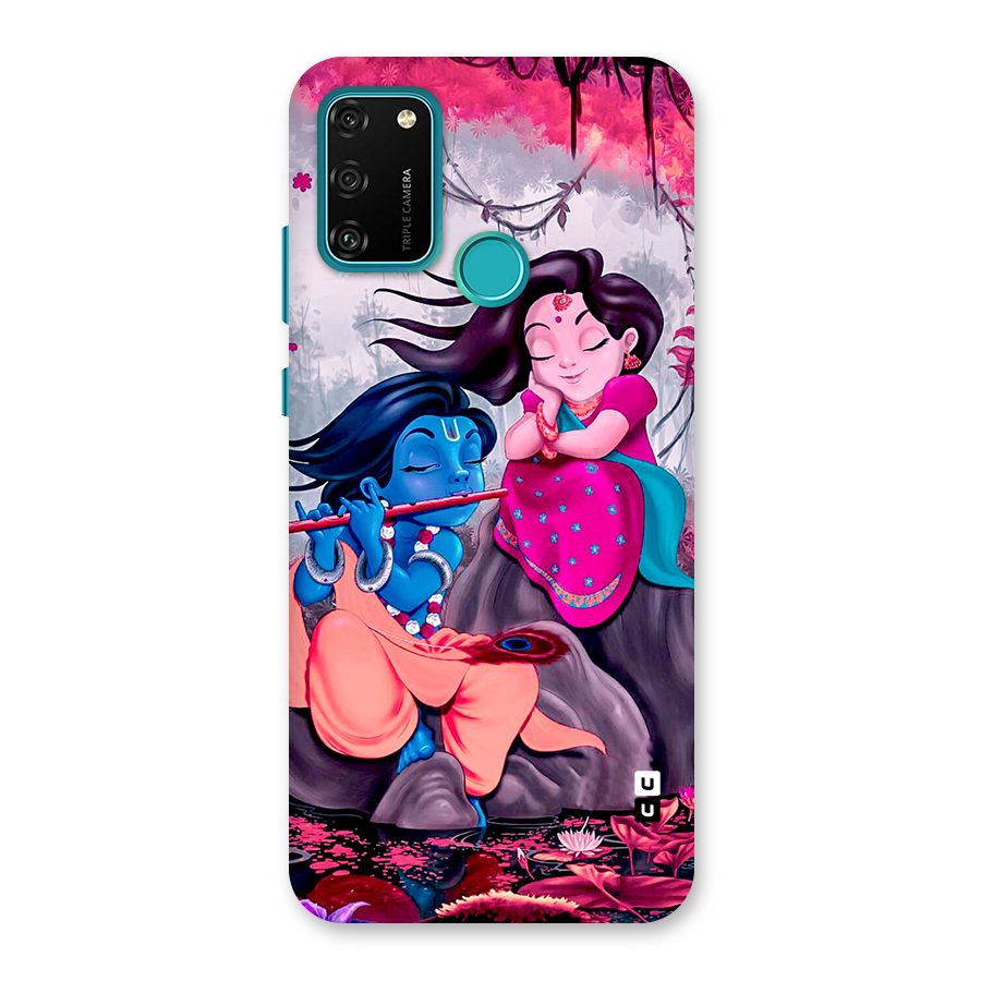 Cute Radha Krishna Back Case for Honor 9A