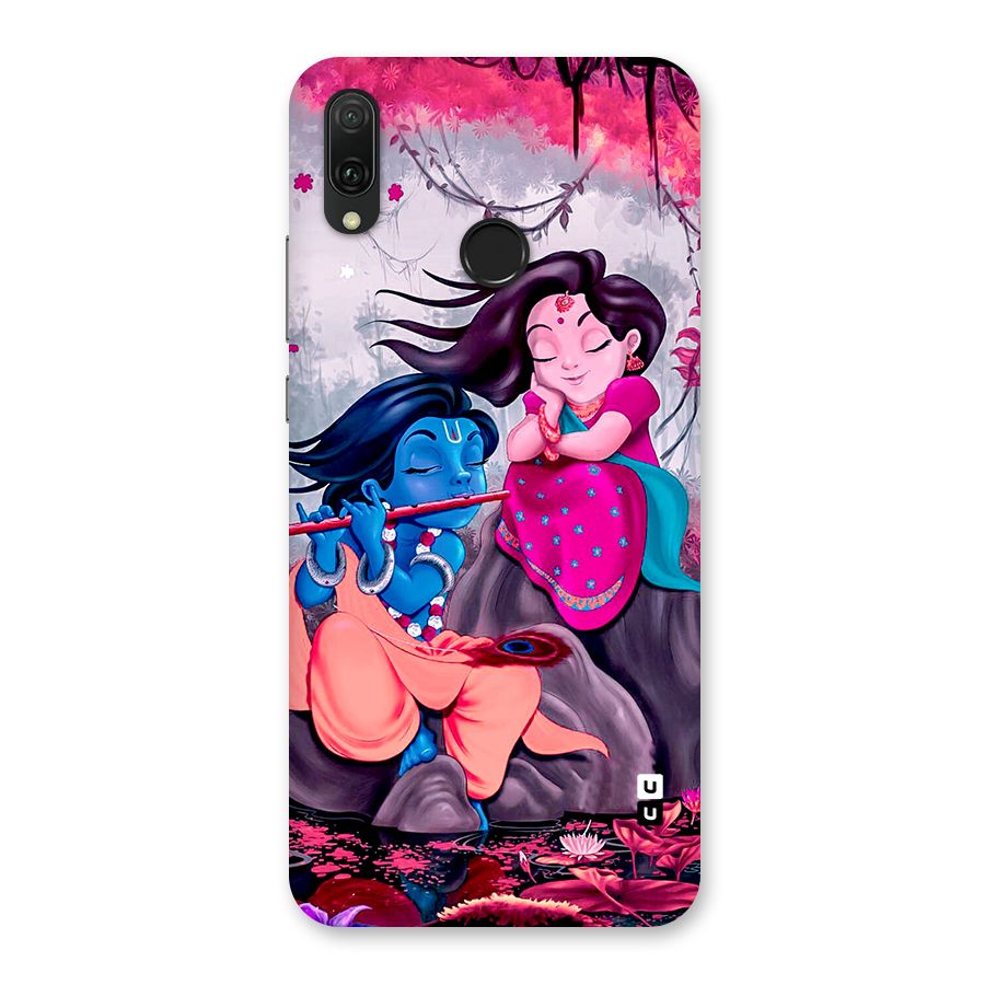 Cute Radha Krishna Back Case for Huawei Y9 (2019)
