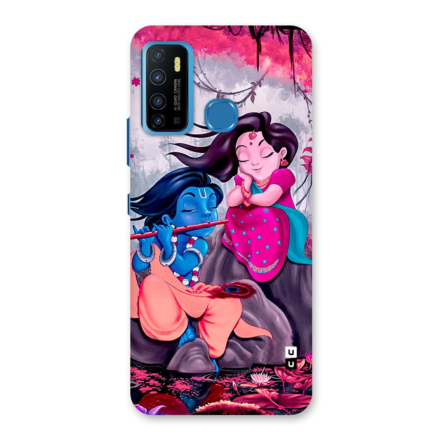 Cute Radha Krishna Back Case for Infinix Hot 9