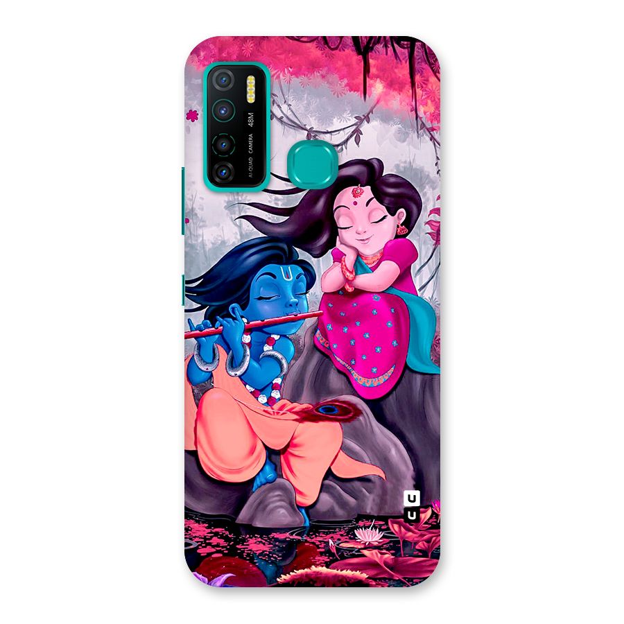 Cute Radha Krishna Back Case for Infinix Hot 9 Pro